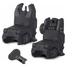 Foldable Polymer Sights Flip-up Front and Rear Sight Folding Backup Sights 20mm
