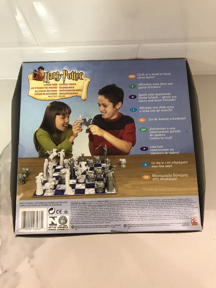 Harry Potter Wizard Chess Set 2002 Mattel Vintage Retro 2 Players 8+ Complete - Image 2 of 4