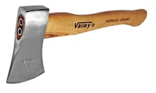 17" Valley Pro AMERICAN HICKORY Wood Handle Hatchet Axe w/ Polished 1.5lb Head