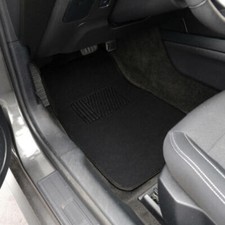 Carpet Auto Floor Mats W Heelpad Black 4 Pieces Front Rear Fits Ford Vehicles