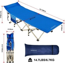 DRMOIS Camping cots Oversized Portable Foldable Bed for Adults Kids HD Cot