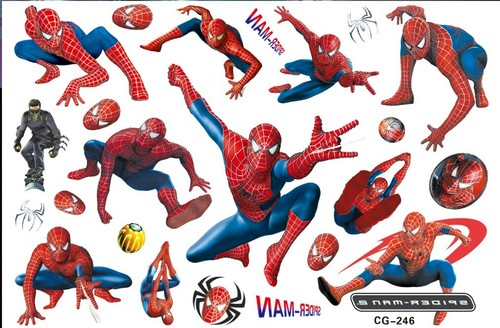 Spider-Man, Super-ManTemporary Tattoo stickers Children Kids Birthday Party Bag - Imagen 19 de 29
