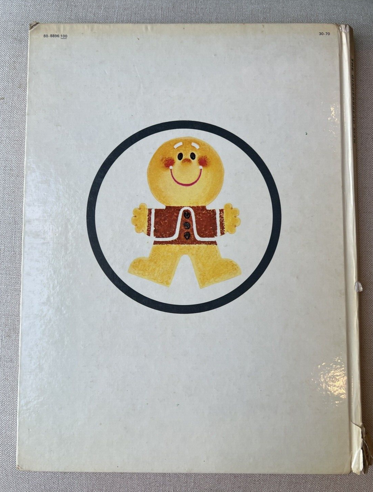 THE GINGERBREAD MAN 1965 Rand McNally Giant Book Vintage Children's HC ...