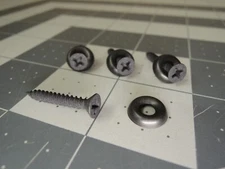 (4) Black Plated Phillips Head Back Screws & Cup Washers - Thomas Vox Amp Heads