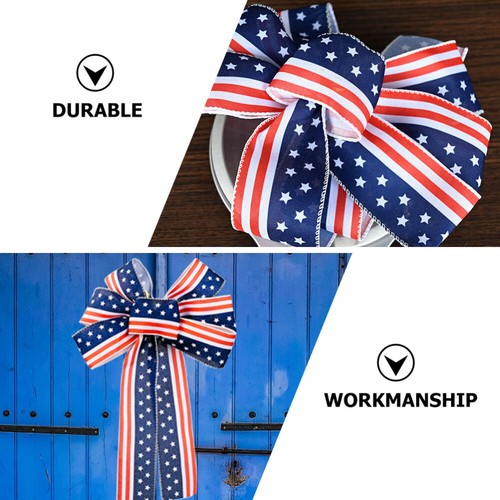 Independence Day Bow Gift Wrapping Decoration Festival Bowknot Ornament - Afbeelding 5 van 12