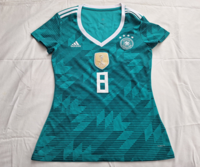 Germany 2018 WOMENS Jersey #8 Kroos Adidas Green Shirt Size S