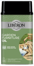 Image of Liberon Clear Garden Furniture Oil Penetrates Deep Into The Wood UV Filter 500ml