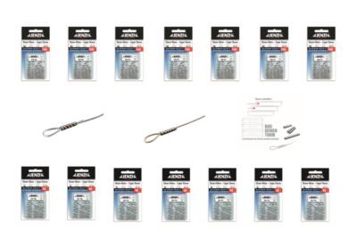 Jenzi Quetsch-Hülsen Länge 8mm (100 St.) 15mm (40 St.) Klemmhülsen 0,6mm-1,80mm