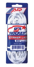 USA Hockey Schn&uuml;rsenkel f&uuml;r Schlittschuhe White Waxed 72" - 132"