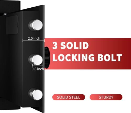 HSGCJS Fireproof Home Safe, 1.8 Cubic Feet, Digital Keypad Lock Security Safe - Picture 4 of 8