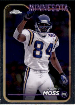 Card 112 - Randy Moss - Minnesota - Base - Topps Chrome Football 2024