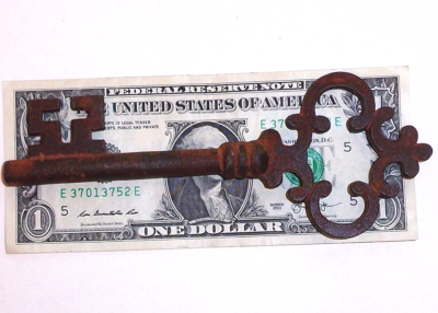 #ad Antique Large Cast Iron Victorian Skeleton Key $13.95