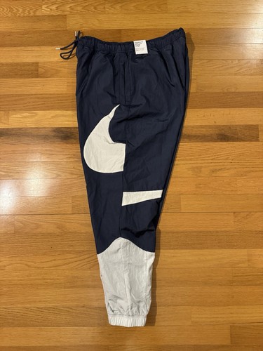 New XL Nike Sportswear Big Swoosh Woven Lined Pants Navy Blue DD5969-437 Men - Picture 8 of 19