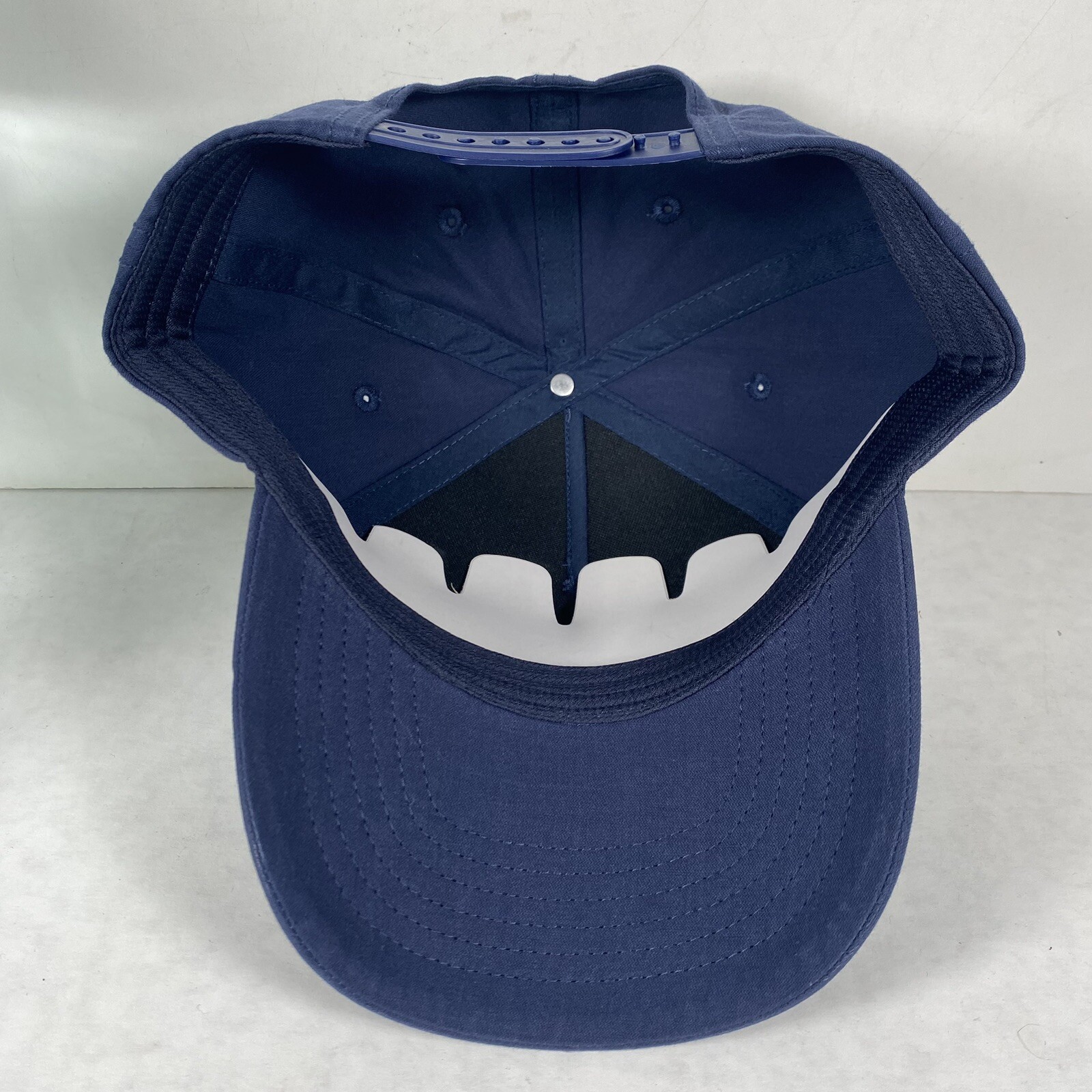 Caterpillar CAT Hat Mens Cap Blue Royal Adjustable SnapBack Embroidered Lines
