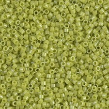 Miyuki Delica DB0262/DB262 11/0 Opaque Chartreuse Glazed Luster 7.2g