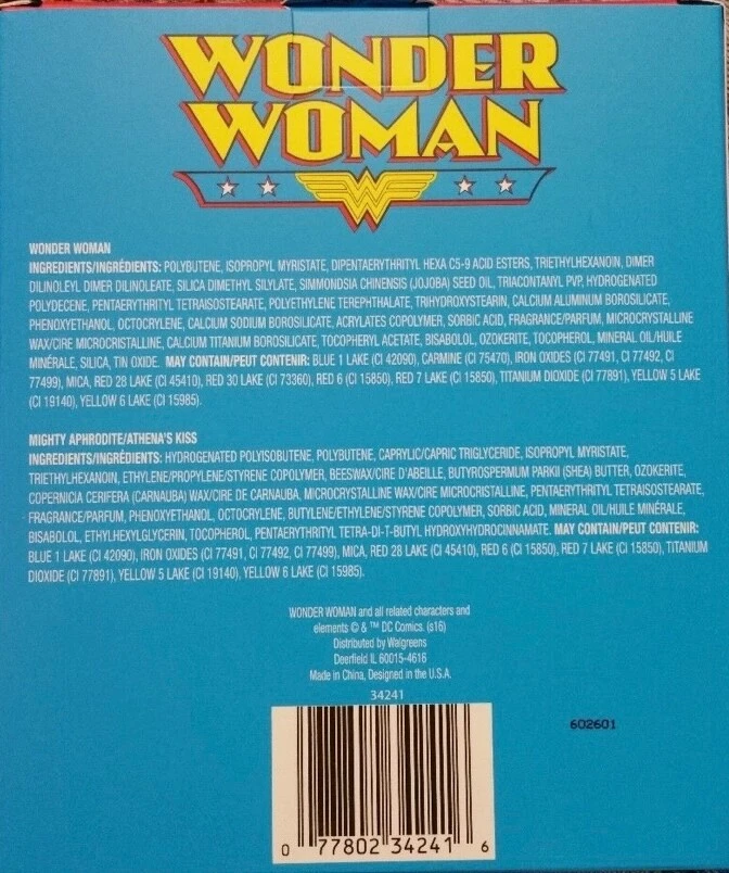 Wonder Woman Warrior Woman lipgloss set 2016 Walgreens Limited Edition Exclusive - Image 3 of 3