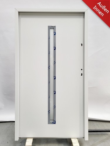 Ausstellungstür #MT10 Seitentür Stahltür ATS68 mit Zarge DIN Rechts 110x207cm - Bild 2 von 7