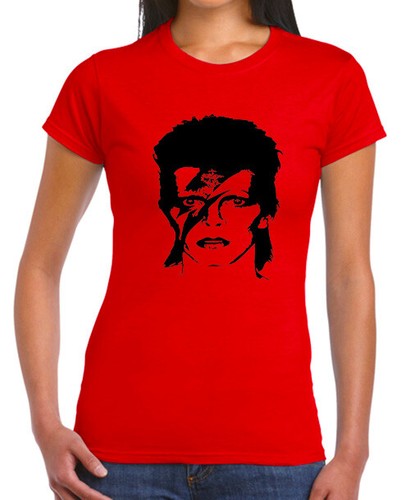 David Bowie T-shirt Ziggy stardust Starman Tshirts Ladies Men's t shirt Fan Art - Picture 9 of 26