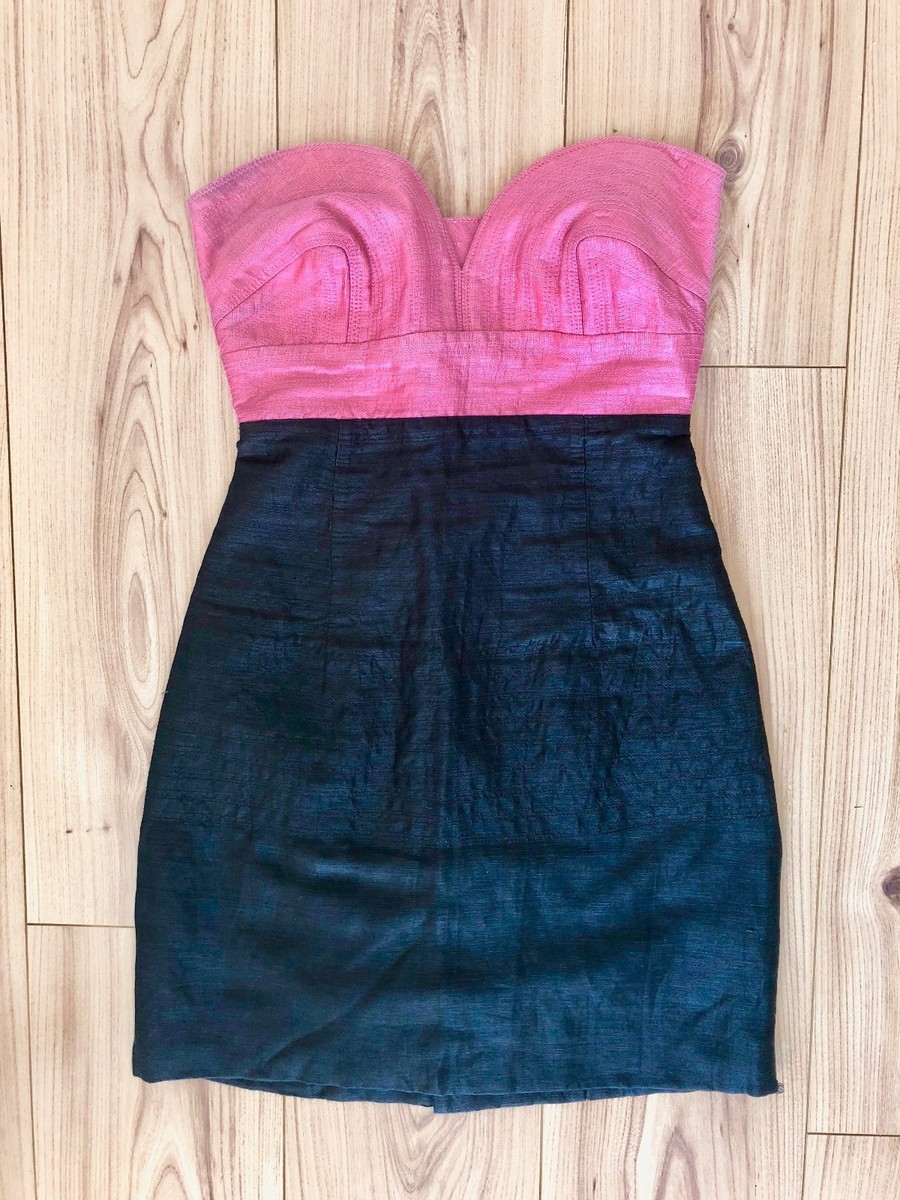 NEW YEOJIN BAE DRESS SILK LINEN STRAPLESS PINK BLACK UK:M/8 RRP500 UNISEX  RARE | eBay UK