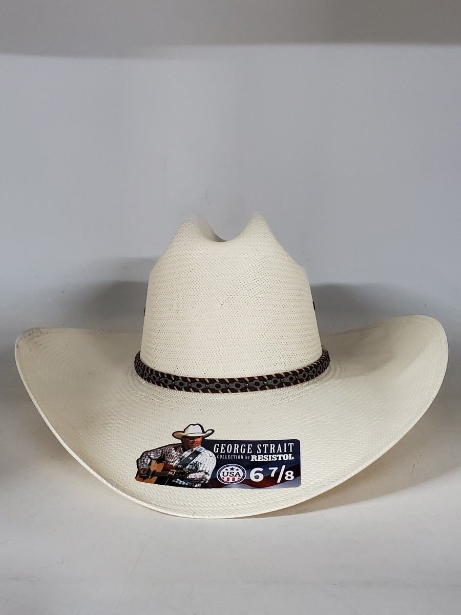 Resistol George Strait El Rey 10X Straw Hat Size 7/8