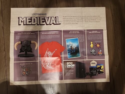 Dungeons & Dragons D&D Red Dragon Poster 28x22 LootGaming Wizards of The Coast - Bild 2 von 2
