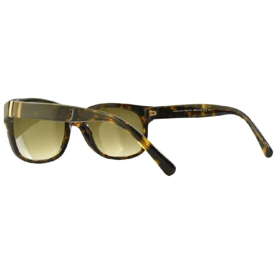 Gafas de sol Alexander McQueen AMQ 4168/S para mujer borde completo cuadradas oscuras habana Foto 4 de 4