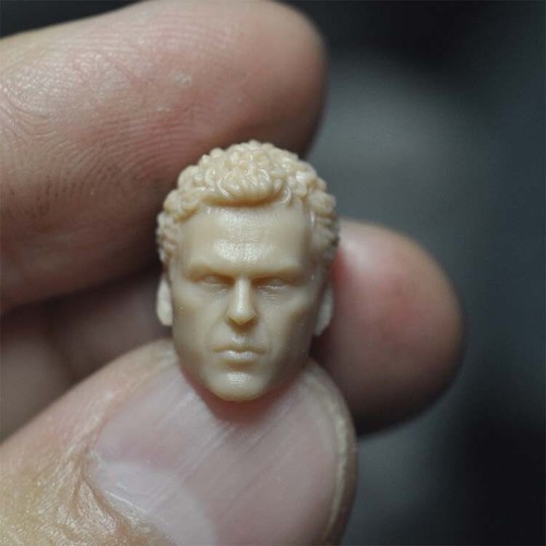 1:18 Batman 1989 Michael Keaton Head Sculpt Carved For 3.75inch Male Figure Body - Picture 1 of 6