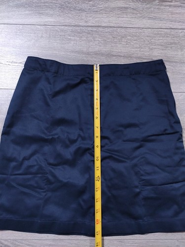 Lands End Skirt Girl Size 16 Slim Blue Chino School Uniform Skort Built In Liner - Picture 5 of 8