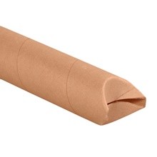 3" x 18" Kraft Crimped End Mailing Tubes-Pack of 24