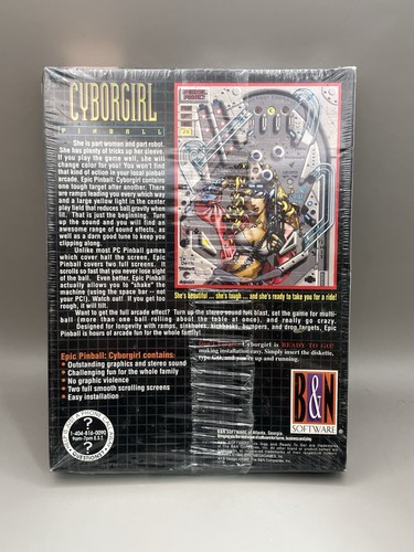 Cyborgirl Pinball PC Version Vintage 1994 Game 3.5 Inch Diskette New ...