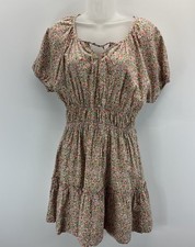 J.Crew Cinched-waist Puff-sleeve Smocked Cottagecore Peasant Dress Sz S Floral