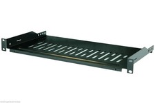 Raising Electronics Server Shelf Cantilever 12Inch 300mm Deep, Black-12Inch