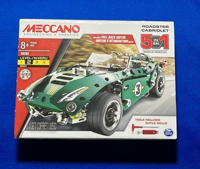 Meccano  Engineering & Robotics Roadster Cabriolet 5 in 1 Model 18202 New
