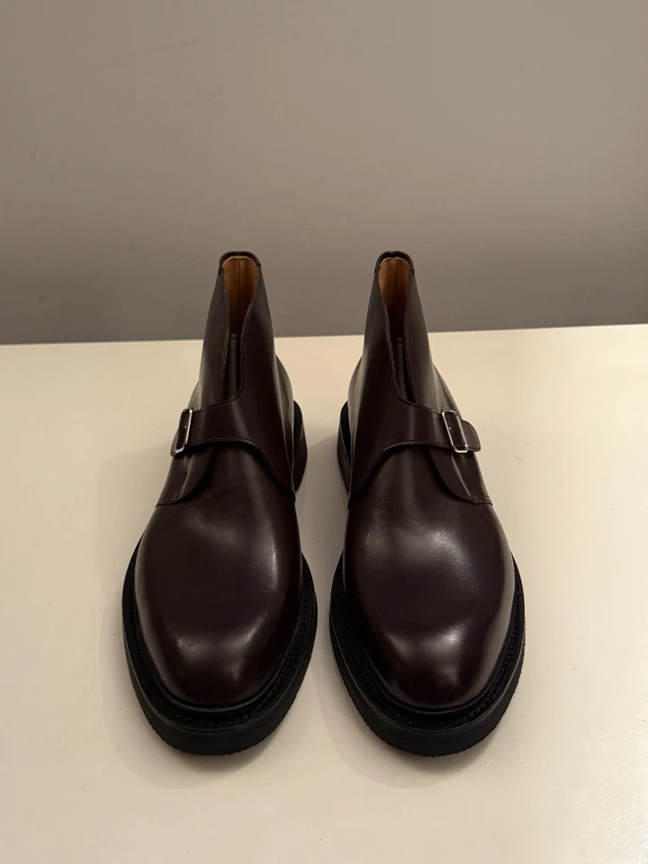 JOHN LOBB Shoreditch Grain Leather Chukka Boots Mens Brown UK 10.5 EU 44.5 £1390 — 第 2/4 张图片