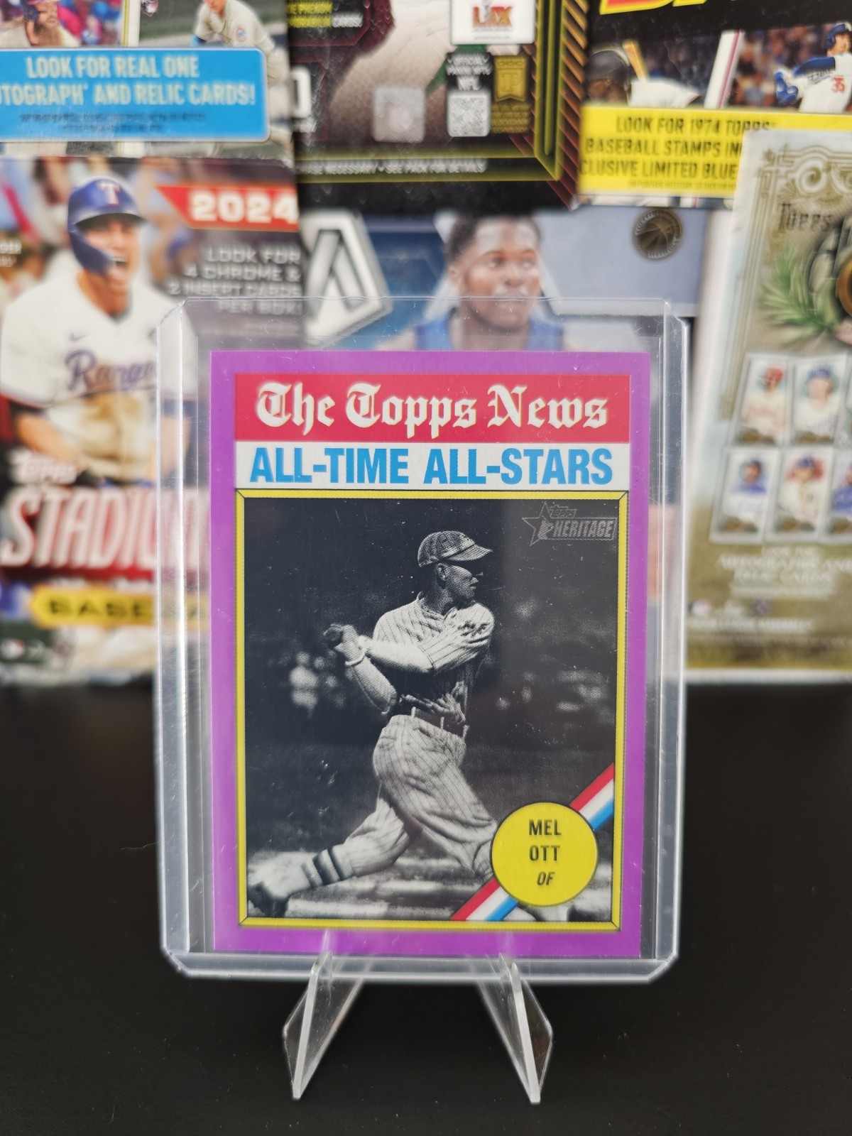 2025 Topps Heritage - All-Time All-Stars Mel Ott #348 Light Purple Border