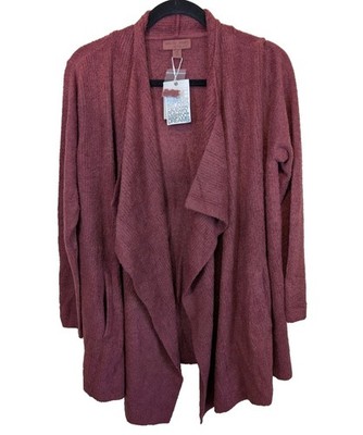 Barefoot Dreams Cardigan Dark Sienna CozyChic Lite Ribbed Island Wrap LP/XLP
