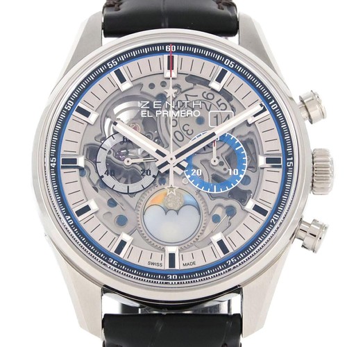 Authentic Zenith Chronomaster El Primero Grand Date Full Open 03.2530.4047/7...