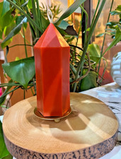Candle 100% Beeswax,  1 x Handmade Hexagonal Candle 15 cm x 5 cm.