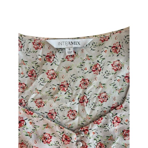 INTERMIX DORYLL 100 % SEIDE GEBLÜMT BLUSE NEU OHNE ETIKETT GRÖSSE 8 - Bild 9 von 10