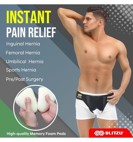 Hernia Belt for Bilateral, Double or Single Inguinal, Groin Hernia Support Truss - Picture 9 of 10