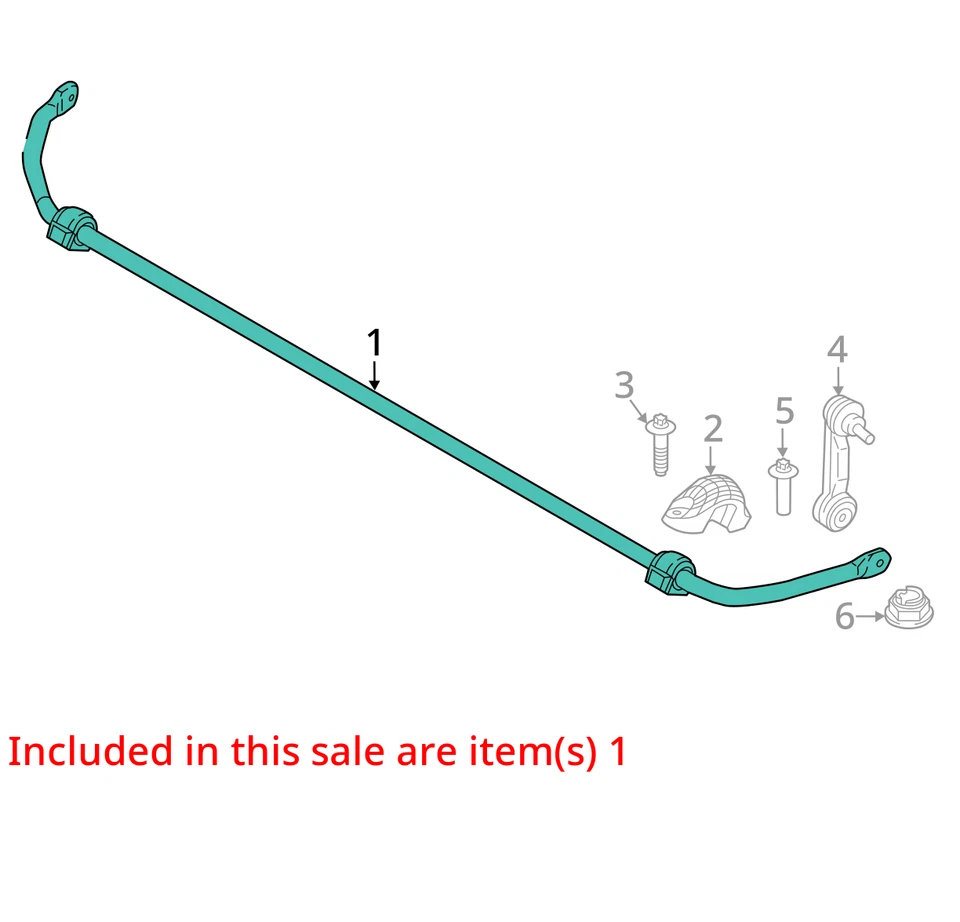 2021 宝马 X1 FWD 后稳定杆 原始设备制造商 51K 英里 - LKQ427230558 — 第 4/4 张图片