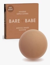 Bare Babe Grippy Not Sticky Nipple Covers reusable color caramel Size: regular