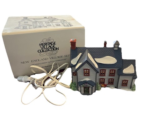 Dept 56 New England Village Pennsylvania Dutch Farmhouse #56480 1993 W/light - Picture 1 of 6