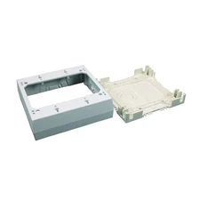 1 Pack Legrand NMW3-2 2-Gang Deep Outlet Box, White, 1 3/8 Deep,Plastic Raceway