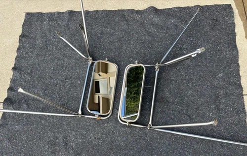 VELVAC Truck Towing Mirrors Ford Dodge Chevy Stainless  West Coast Style 16x7