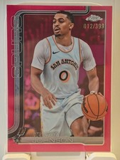 2025-26 Topps Chrome Basketball Keldon Johnson #220 Magenta Refractor /399