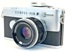 EXC 5 Olympus PEN FT Half Frame 35mm Film Camera 38mm F1.8 Lens From JAPAN