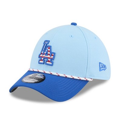Men's New Era Light Blue/Royal Los Angeles Dodgers 2025 Fourth of July 39THIRTY