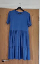 ladies Blue Summer Dress Peacocks Size 10
