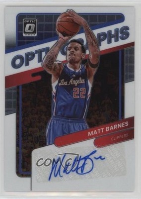 2021-22 Panini Donruss Optic Opti-Graphs 24/99 Matt Barnes #OG-MBN Auto 09br